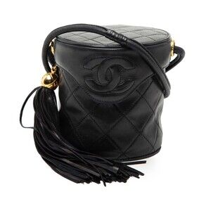 Pre-Loved Chanel Mini Quilted Lambskin Canteen Tassel Vanity Case